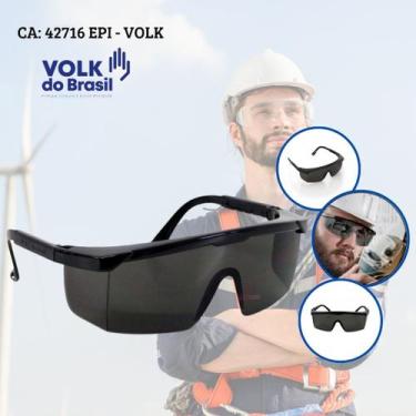 Imagem de Oculos de Segurança Modelo Vvision 100 Antirrisco Cinza (Fumê) CA: 427