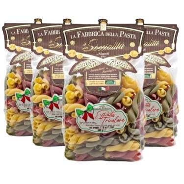 Imagem de kit c/ 4pc Macarrão Fidanzati Tricolore GRAGNANO 500g