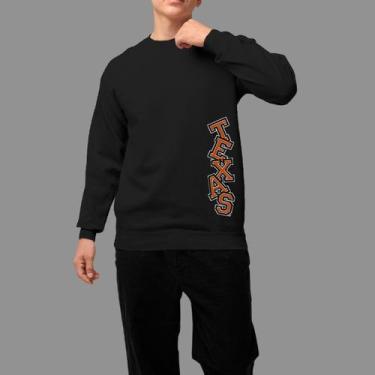 Imagem de Moletom Gola Careca Basico Moda De Country confortável Inverno Blusa D