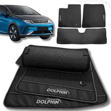 Imagem de Tapete Borracha BYD Dolphin 2024 2025 Com Traseiro Inteiriço Premium S