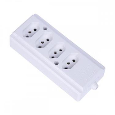 Imagem de Tomada Barra Intern.Quadrupla 2Polos+T 20A Branco - INTERNEED