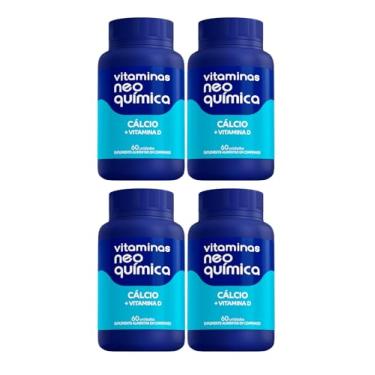 Imagem de Kit 4 Cálcio + Vitamina D 60 Cápsulas - Neo Química
