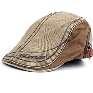 Imagem de Boina Estilosa Masculina romana Ajustável Outono Inverno Xthree, Bege