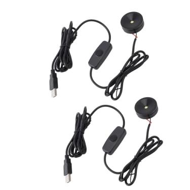 Imagem de 2pcs Luzes de Vista LEDs Luzes LED Reguláveis, Cabo de Destaque USB de 6,6 Pés para Armários de Exibição, Armários, Mesas (Luz netural)