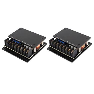 Imagem de GRCFUMO 2 unidades crossover de 2 vias, crossover universal de áudio para carro, divisor de frequência de áudio para carro Proteção contra sobrecorrente de 120 W para acessórios