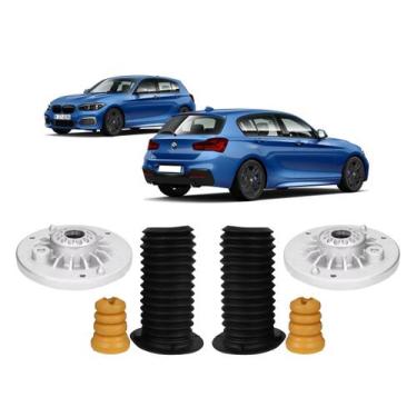 Imagem de Kit Coxim Batente Coifa Dianteiro Bmw 125i 2012 2013 2014 15 - QualyKi