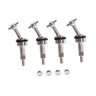 Imagem de EHJRE Kit de eixo de transmissão kit de reparo de carro rc eixo de transmissão universal para 284131 1/28 mini-Q mini-z iw04m k989 k999 p929 p939, 4 Pcs