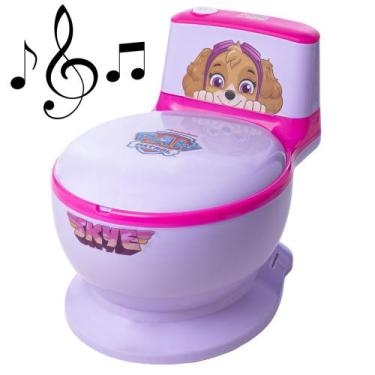 Imagem de Penico Infantil Privadinha Musical com Som de Descarga Patrulha Canina
