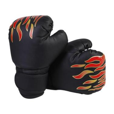 Imagem de Deevoka Luvas de boxe para crianças luvas de brigas, luvas de treinamento de boxe leves respiráveis, para fitness mma taekwondo, Preto