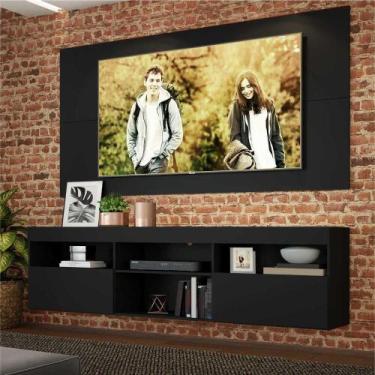 Imagem de Rack com Painel TV 65" Suspenso Flórida Multimóveis V3299, Preto