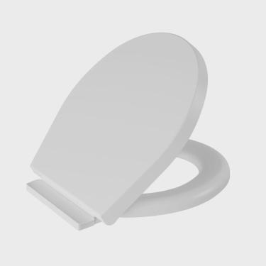 Imagem de Assento Almofadado 3 em 1 com Fechamento Suave e Fácil Remoção Astra Branca