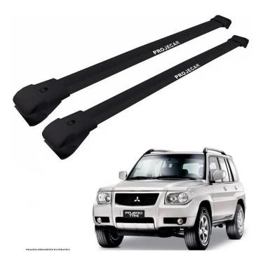 Imagem de Rack Travessa Teto Pajero Tr4 Mitsubishi 2006 A 2009 Preta Preto Especifico