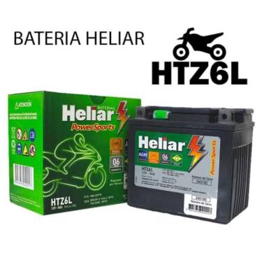 Imagem de Bateria Para Moto Heliar Htz6l 5ah Xre 190/ Biz Fan Bros 125/150