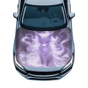 Imagem de GOSTONG Capa de capô de carro Fox Capa protetora à prova d'água para capô frontal automotivo proteção todas as estações para a maioria dos carros SUV (uso interno/externo)