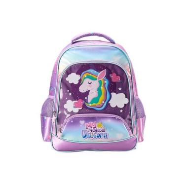 Imagem de Mochila Escolar Costas Unicórnio Magical Mum2400100 - Isibras