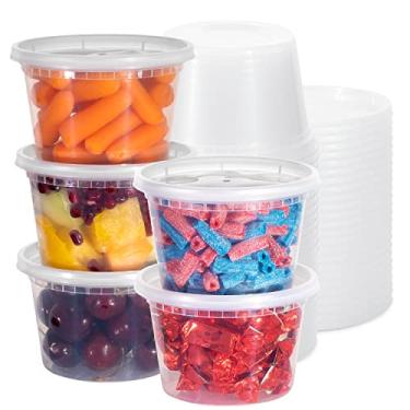 Imagem de BESTYTY Deli Containers With Lids (24 Pack, 16 oz) Soup Containers Microwavable, Non Spill, Reusable BPA-Free Plastic Storage Containers For Soups, Snacks, Salads