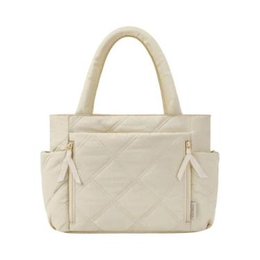 Imagem de Bolsa Tote Acolchoada De Grande Capacidade Para Mulheres Com Zíper BAG