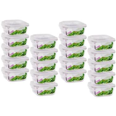 Imagem de Pote Pequeno Para Mantimento 320ml Vidro Tampa Não Vaza 20Un - QUALITY