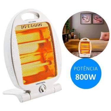 Imagem de Aquecedor Elétrico Portátil Branco 800W 2 Niveis De Potencia - Aquecim