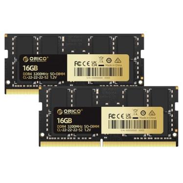 Imagem de ORICO Kit de 32 GB (2 x 16 GB) DDR4 3200 MHz CL22 RAM para laptop, atualização de memória de notebook SODIMM não ECC de 260 pinos, compatível com sistemas Intel e AMD – LS400