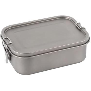 Imagem de 1 Pc Pure Titanium Lunch Box Portátil Multifuncional Lunch Box, 800ml a