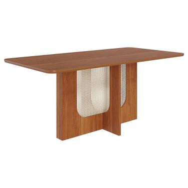 Imagem de Mesa de Jantar Retangular Louise 180x90 com Tampo em MDF - Cimol Móveis