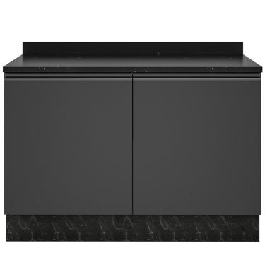 Imagem de Balcão Linea 2 Portas 1 Prateleira Bartira Cinza