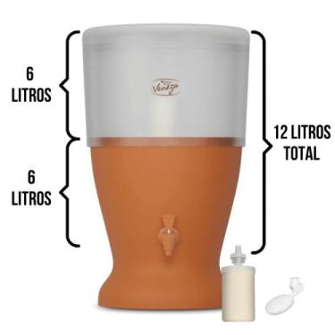 Imagem de Filtro de Barro Stefani São João Veneza 6 Litros - Ceramica Stefani