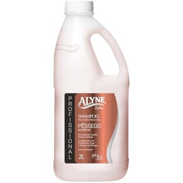 Imagem de Alyne, Shampoo para cabelos, Pêssego Nutritivo, 2 Litro, Marrom