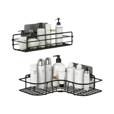 Imagem de Prateleira De Banheiro Montada Na Parede, Organizador De Metal Flutuan