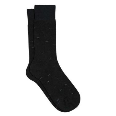 Imagem de Meia Lupo Cano Longo Casual Masculina Algodão 1211.022, Preto, 39/43