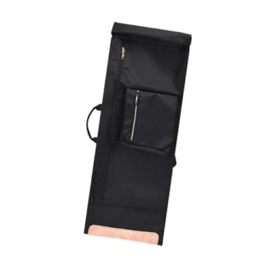 Imagem de simhoa Mochila de skate, bolsa de transporte para longboard, mochila de viagem de grande capacidade para entusiastas de patinação e viagens, Preto