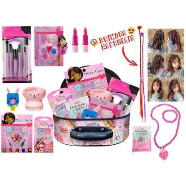 Imagem de Kit Infantil Maquiagem Maletinha Linda BZ129 + Brinde - Bazar na Web