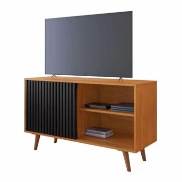 Imagem de Rack Carinho Para Até 43" Jcm Movelaria - Cinamomo/preto