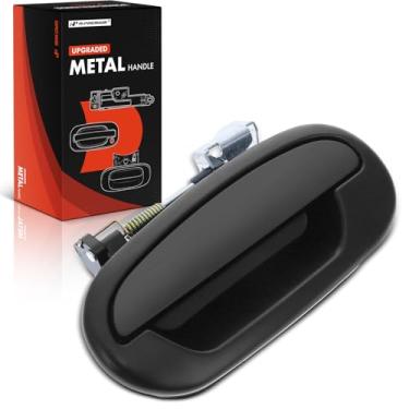 Imagem de A-Premium Maçaneta exterior de metal atualizada do lado do motorista traseiro esquerdo compatível com Ford F-150 F150 2001-2003 Crew Cab Pickup, Expedition 1997-2002, Primed Black, Replace