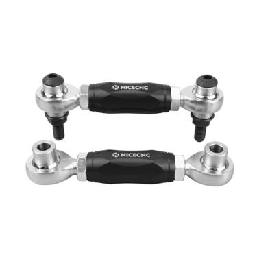 Imagem de NICECNC Conjunto de elos de barra oscilante de suspensão ajustável preto compatível com Can Am Maverick X3 Max 4x4 DS Turbo 2021-2023, X3 4x4 Turbo DPS 2017-2021, consulte acessórios