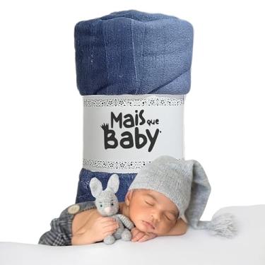 Imagem de Manta Cobertor de Bebê Infantil em Microfibra Mantinha Antialergica (Azul Naval)