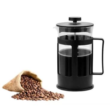 Imagem de Cafeteira Francesa Preço Grande 600ml Chaleira Em Vidro Cremeira Café Chá Capuccino Bule French Press