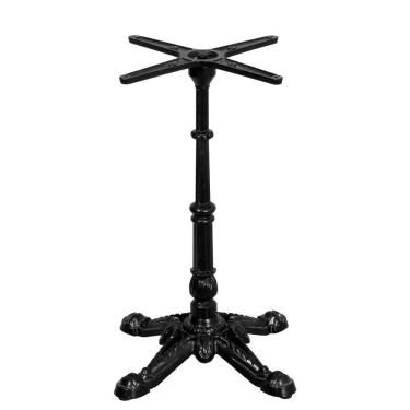 Imagem de Base De Mesa Apus Em Ferro Preto 75 Cm (alt) Tampo Mdp Quadrado Cinza 80 Cm (larg) X 2,...