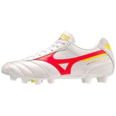 Imagem de Chuteira de Campo Masculina Mizuno Morelia II Pro, Branco, 41