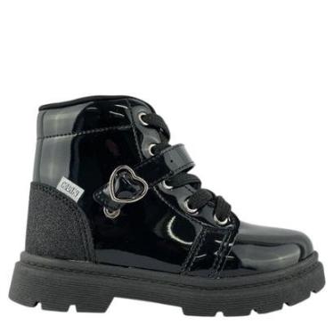 Imagem de Bota Klin Menina Preto De Verniz Infantil 365003000-Feminino