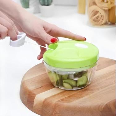 Imagem de Mini Processador Triturador De Alimentos Manual Com 3 Lâminas 500ml XH