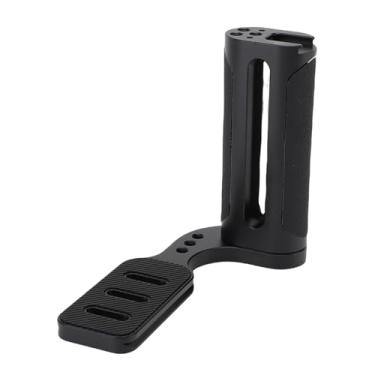 Imagem de Cryfokt Alça de mão esquerda ajustável, Suporte de alça lateral esquerda universal para estabilizador de vídeo com orifício de rosca de 1/4 de polegada, para câmera DSLR sem espelho