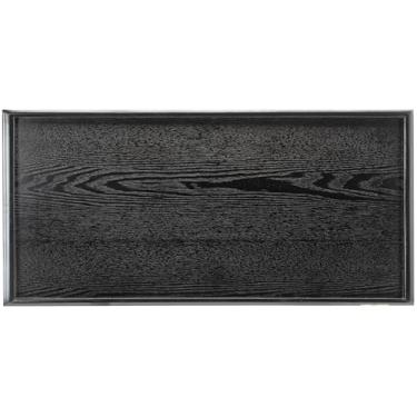 Imagem de Bandeja de servir de madeira maciça extragrande de 91 x 55 cm para chá, mesa de café, lanches, refeições, prato de servir, cozinha, festa, bar, café da manhã, com bordas elevadas, bandeja decorativa