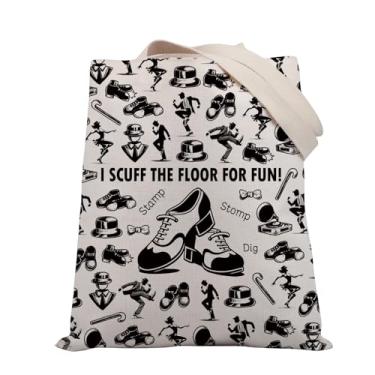 Imagem de BDPWSS Presente de sapateado dançarino, presente para amantes de sapateado, mamãe, dança, professor, bolsa de ombro, presente de recital de dança (Scuff floor TG)