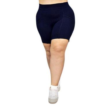 Imagem de Bermuda K2B Plus Size Com Bolso Academia Cós Alto 7cm, Preto, G2