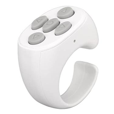 Imagem de Brrnoo Anel de Controle Remoto, Câmera de Auto -teu Timer de Telefone Sem Fio, Com um Timer Selfie Timer Remoto para Tiktok Com Multi -função para 8.0 e Acima (Branco)