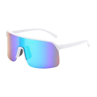 Imagem de Óculos de sol para ciclismo esportivo, proteção UV400, armação de policarbonato, design à prova de vento à prova de poeira(C2)