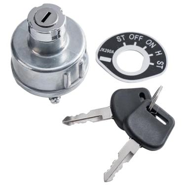 Imagem de LesNau Interruptor de ignição com chaves JK290A QD100C3 para Jinma JM Nortrac NT 184 200 204 254 284 304 354 Farm Pro 2010 2420 2425 2430 Rhino 2220 2224 Hércules 22 22 tratores 2224