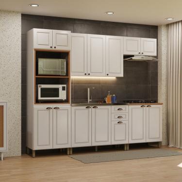Imagem de Cozinha Completa 5 Peças sem Tampo Paris Branco